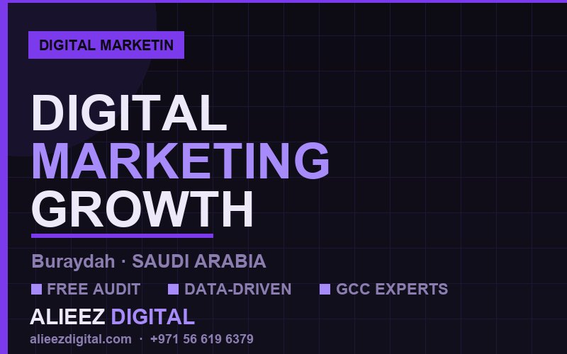 التسويق الرقمي الشامل في بريدة | أليز ديجيتال